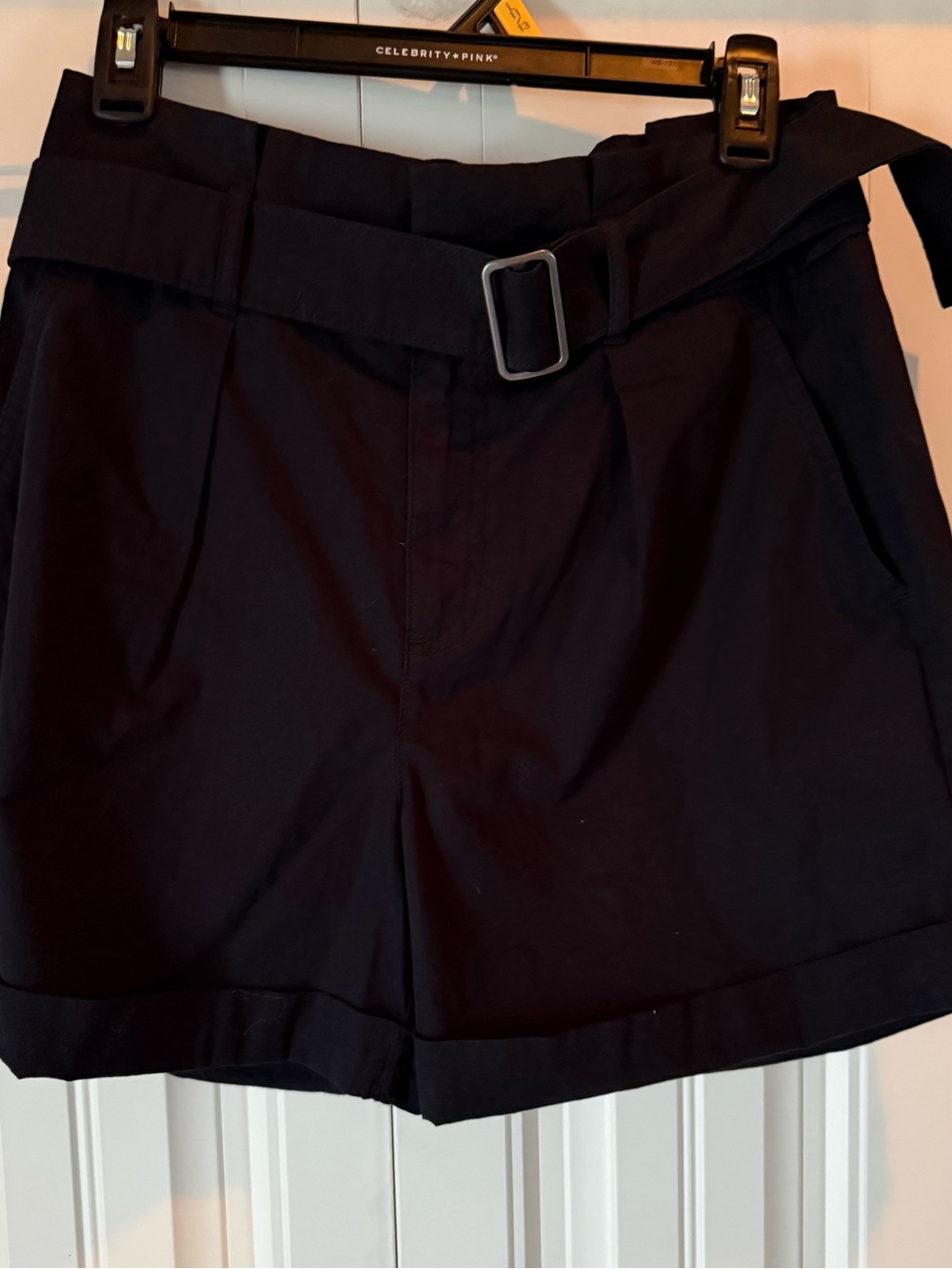 NWT Banana Republic High-Rise Belted Shorts
Black - Size 4 (Authentic Mainline)